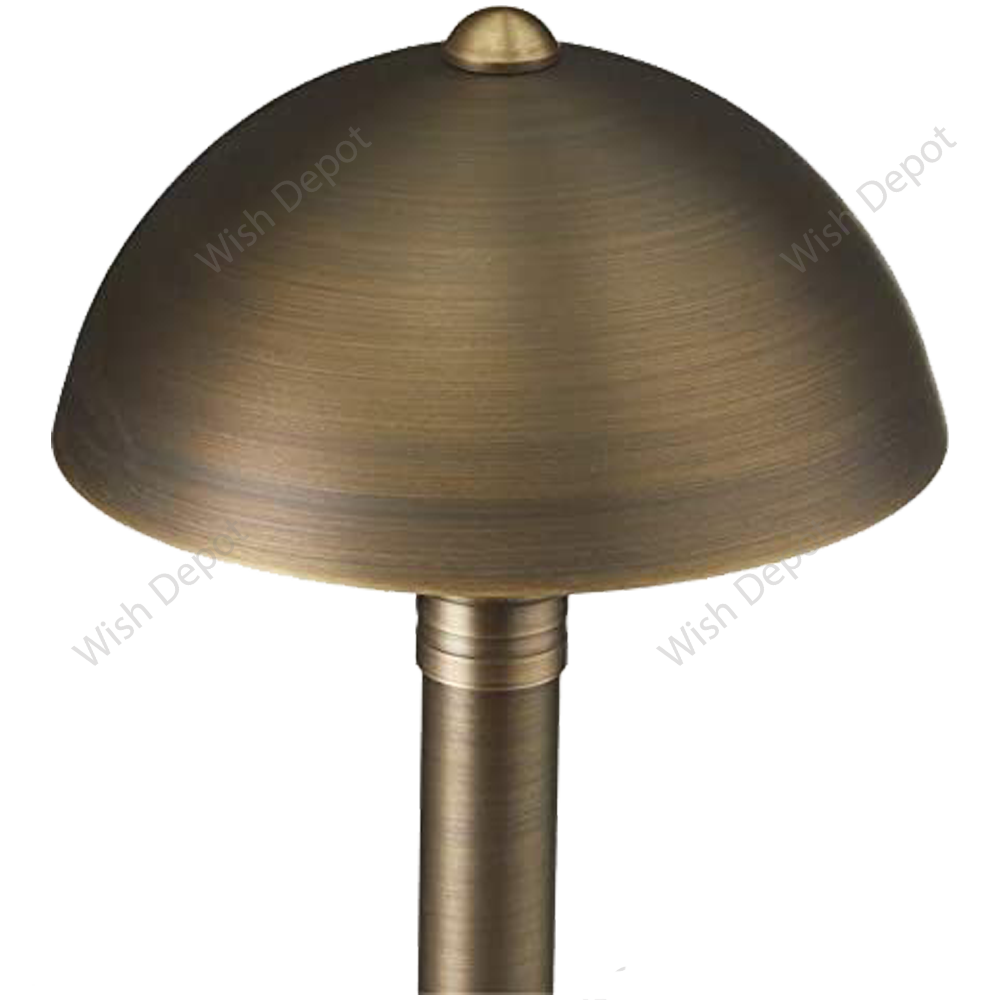 Brass LED Globe Low Voltage Pathway Outdoor Landscape Lighting Fixture