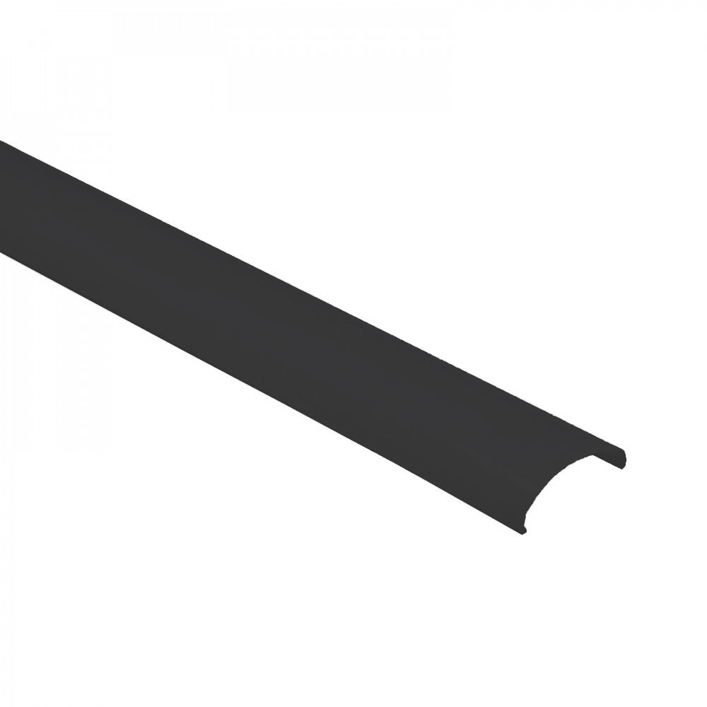11/16" Black Lens Bendable Low Profile Led Aluminum Channel