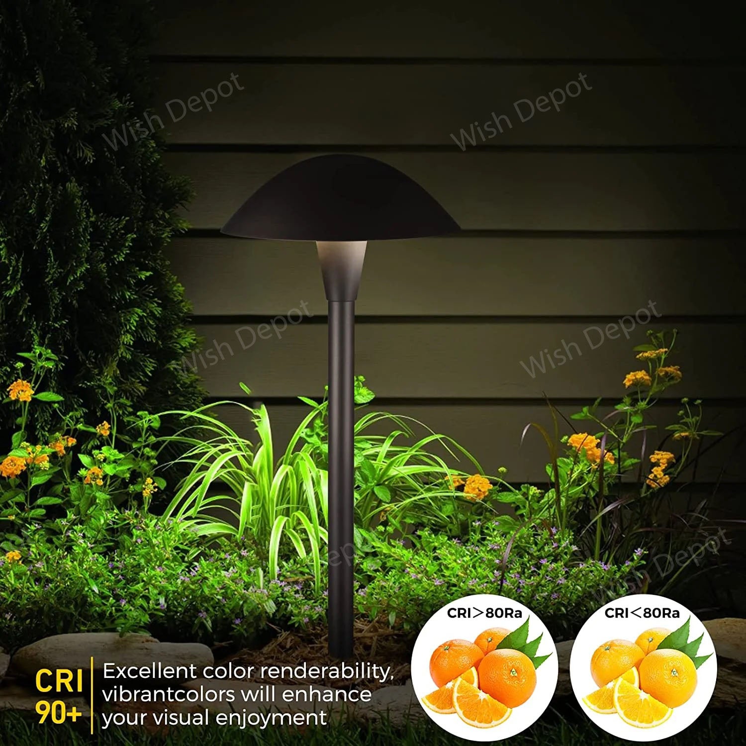 ALPCC06 12-Pack 5W 3CCT LED Landscape Pathway Light Package, 12V Low Voltage Modern Path Lights