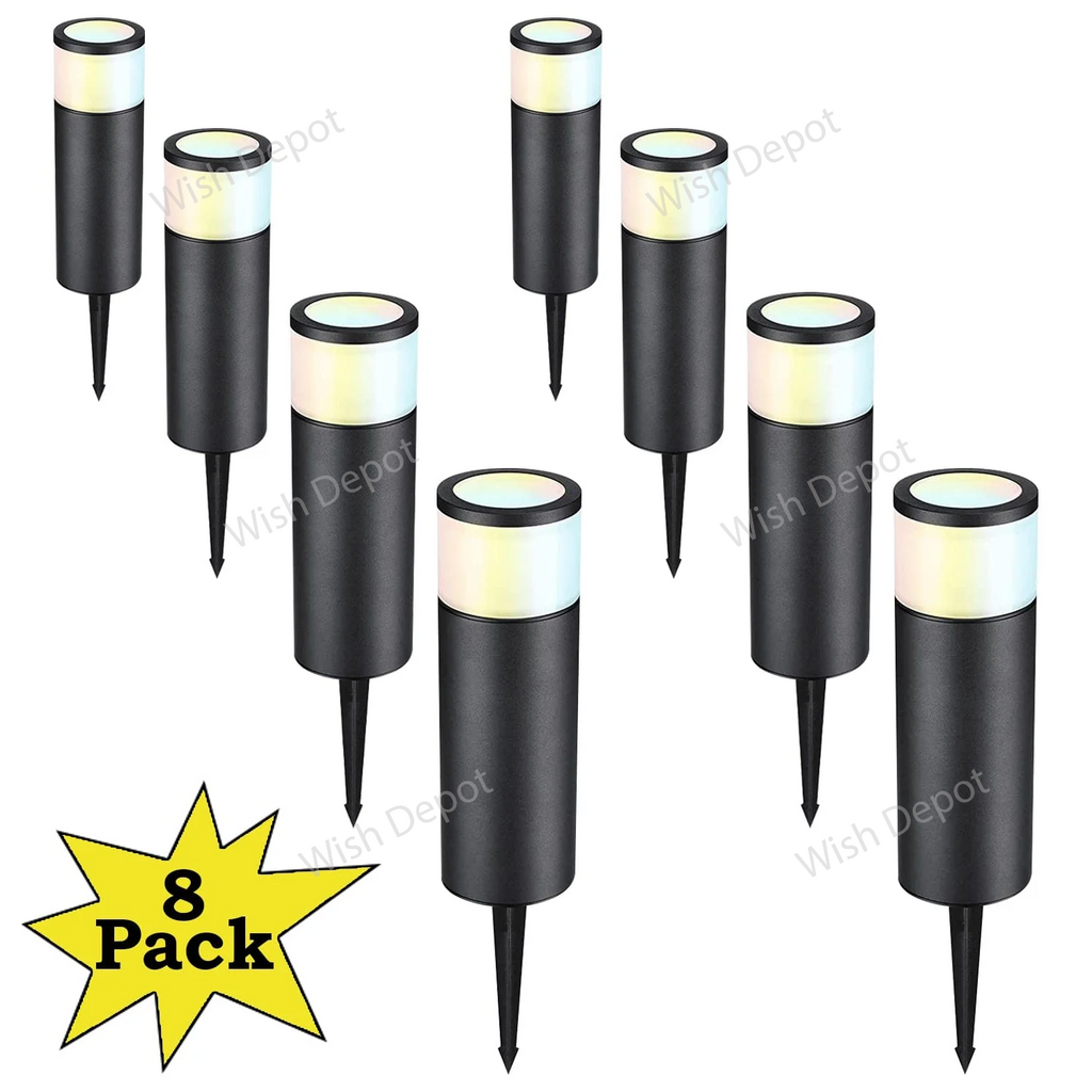 ALPCC08 8-Pack 4.5W 5CCT LED Landscape Pathway Light Package, 12V Low