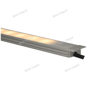 APM Rectangular 8 ft Aluminum Channel LED Strip Light Cover End Caps