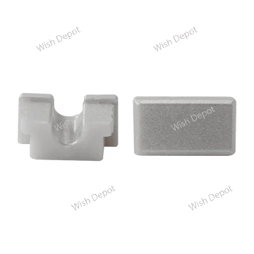 EC Rectangular Shaped Plastic End Caps Aluminum Channel Rail Led