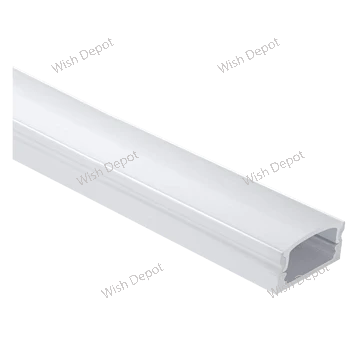 10 Pack Rectangular Rail 8 ft Aluminum Channel LED Strip Light Cover End Caps