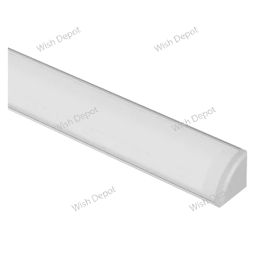 Corner 8 ft Aluminum Channel 10 Pack with Cover and End Caps