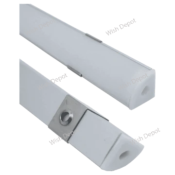 Corner 8 ft Aluminum Channel 10 Pack with Cover and End Caps