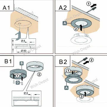 CB07 Round LED Dimmable Cast Aluminum Recessed Cabinet Light Down Lighting Fixture