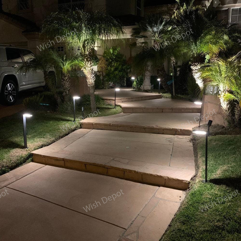 CDPS58 4x/8x/12x Package 3W Stainless Steel Directional Pathway Light LED Bollard Landscape Lighting