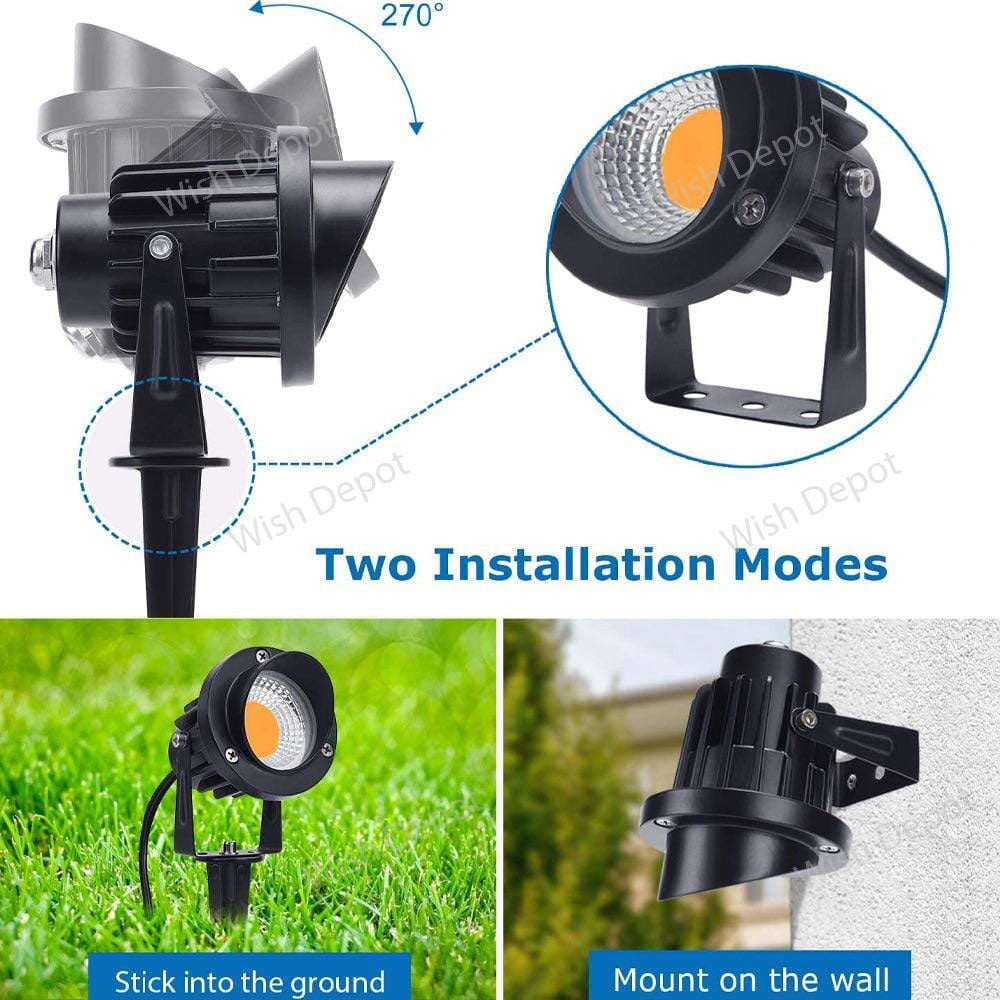 CD75 7W Low Voltage LED Directional Outdoor Landscape Spotlight Narrow Beam