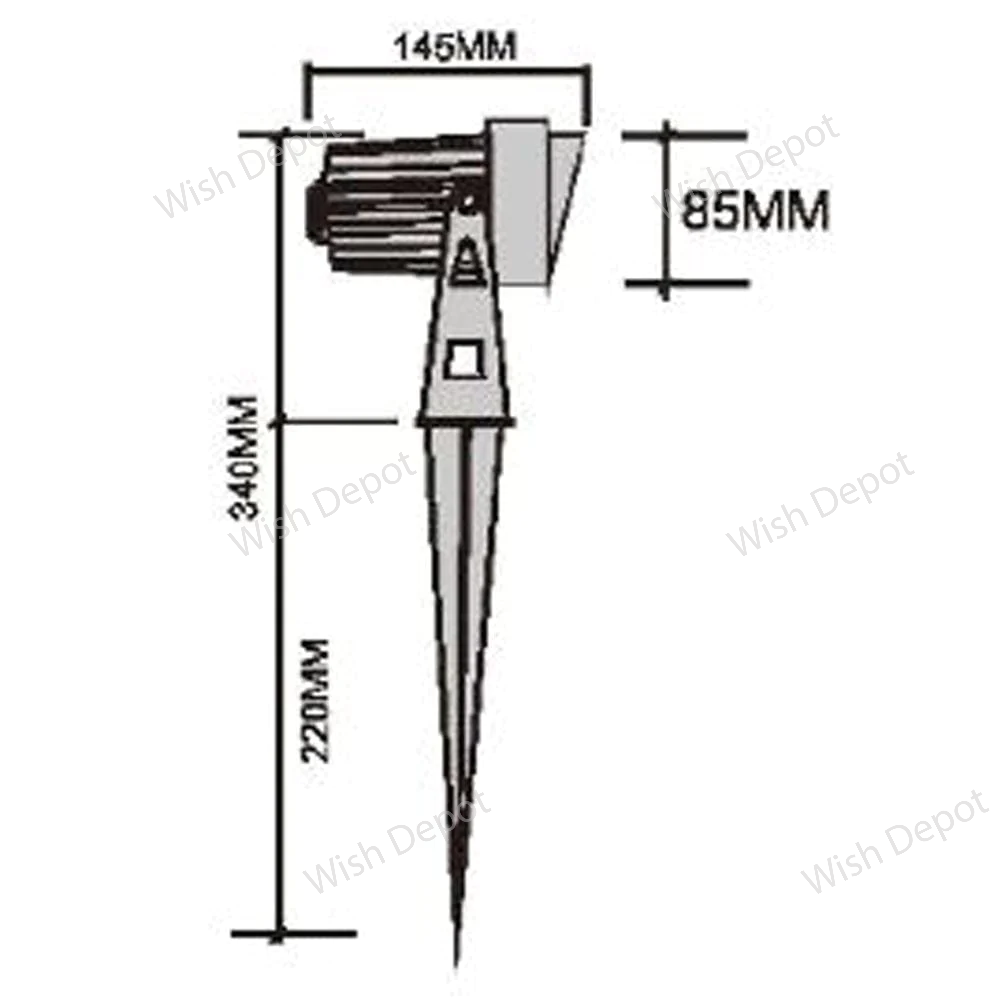 CD85 4x/8x/12x Package 9W Garden Landscape Directional Waterproof Ground Narrow Beam Outdoor Spotlight