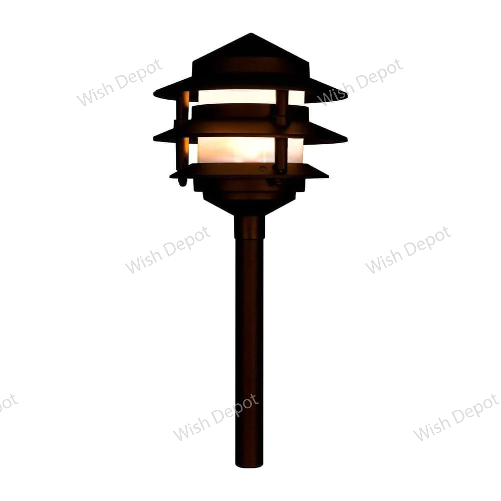 CDPA52 4x/8x/12x Package 3W 12V AC/DC Aluminum Low Voltage Landscape Lighting 3 Tier Pagoda Path Light