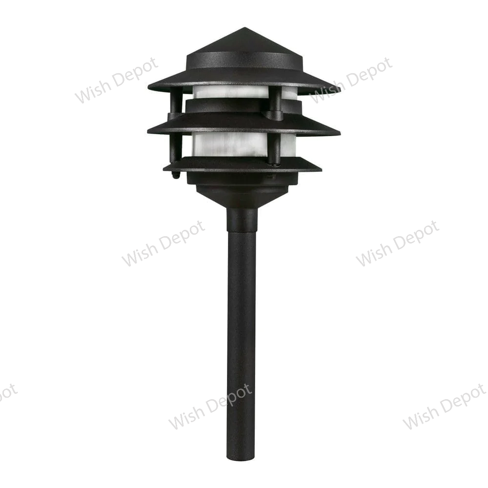 CDPA52 4x/8x/12x Package 3W 12V AC/DC Aluminum Low Voltage Landscape Lighting 3 Tier Pagoda Path Light