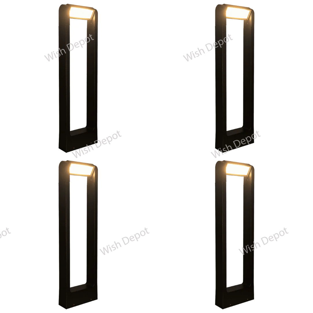 CDPA56 4x/8x/12x Package 8W Low Voltage LED Rectangular Adjustable Bollard Landscape Pathway Lighting