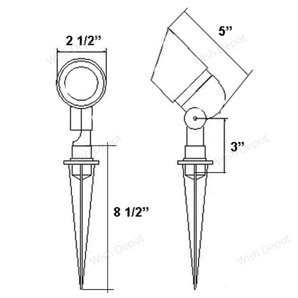 DL01 4x/8x/12x Package Low Voltage Directional LED Outdoor Spotlight