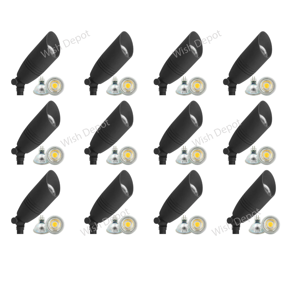 DL06 4x/8x/12x Package Low Voltage LED Smooth Bullet Directional Outdoor Spotlight 5W 3000K