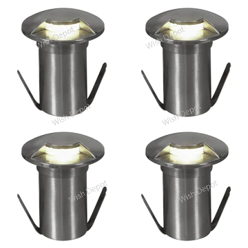 DM53 4x/8x/12x Package 3W COB LED Monodirectional Stainless Steel Waterproof In-Ground Landscape Well Light 3000K