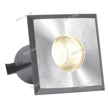 DMS52 3W COB LED Square Top Stainless Steel Waterproof In-Ground Landscape Well Light