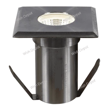 DMS52 3W COB LED Square Top Stainless Steel Waterproof In-Ground Landscape Well Light