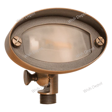 FPB03 4x/8x/12x Package Brass Oval LED Directional Flood Light Adjustable Lighting 5W 3000K Bulb