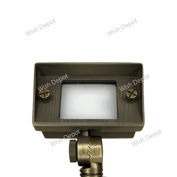 FPBCC04 Cast Brass 3CCT Adjustable 2W-7W Rectangular Built-In LED Flood Light Low Voltage Fixture