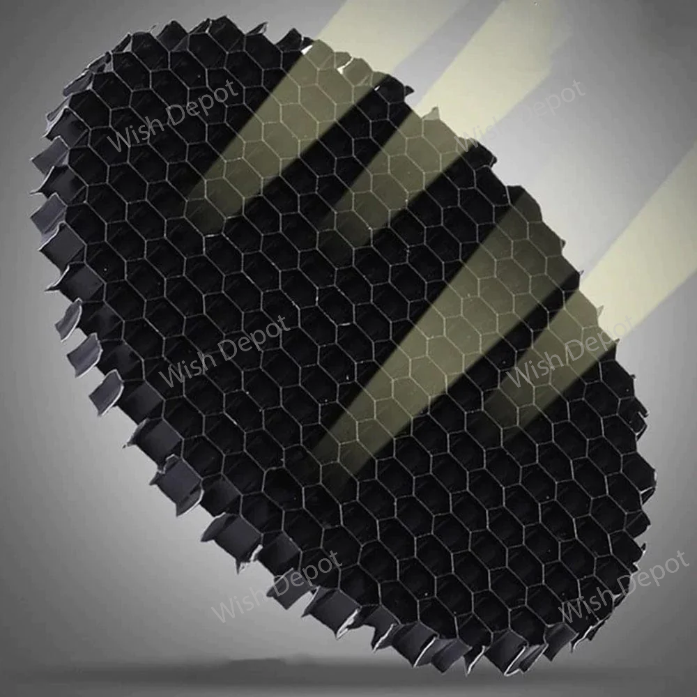 thumbnail image 2 of Louvred Honeycomb Light Filter For GU10 / MR16 Spotlights | 50mm | Lumena 2 of 12