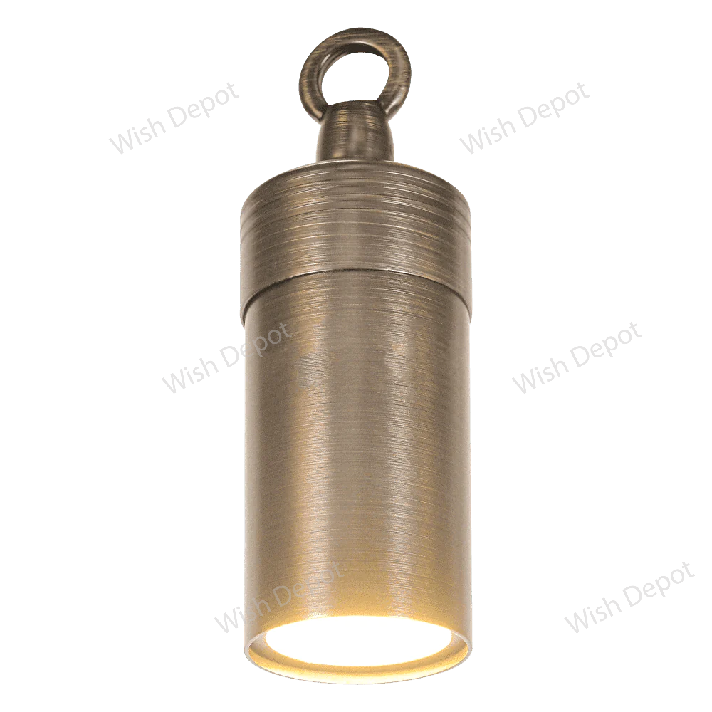 HLB01 12V LED Low Voltage Brass Cylinder Pendant Light Hanging Downlight Fixture