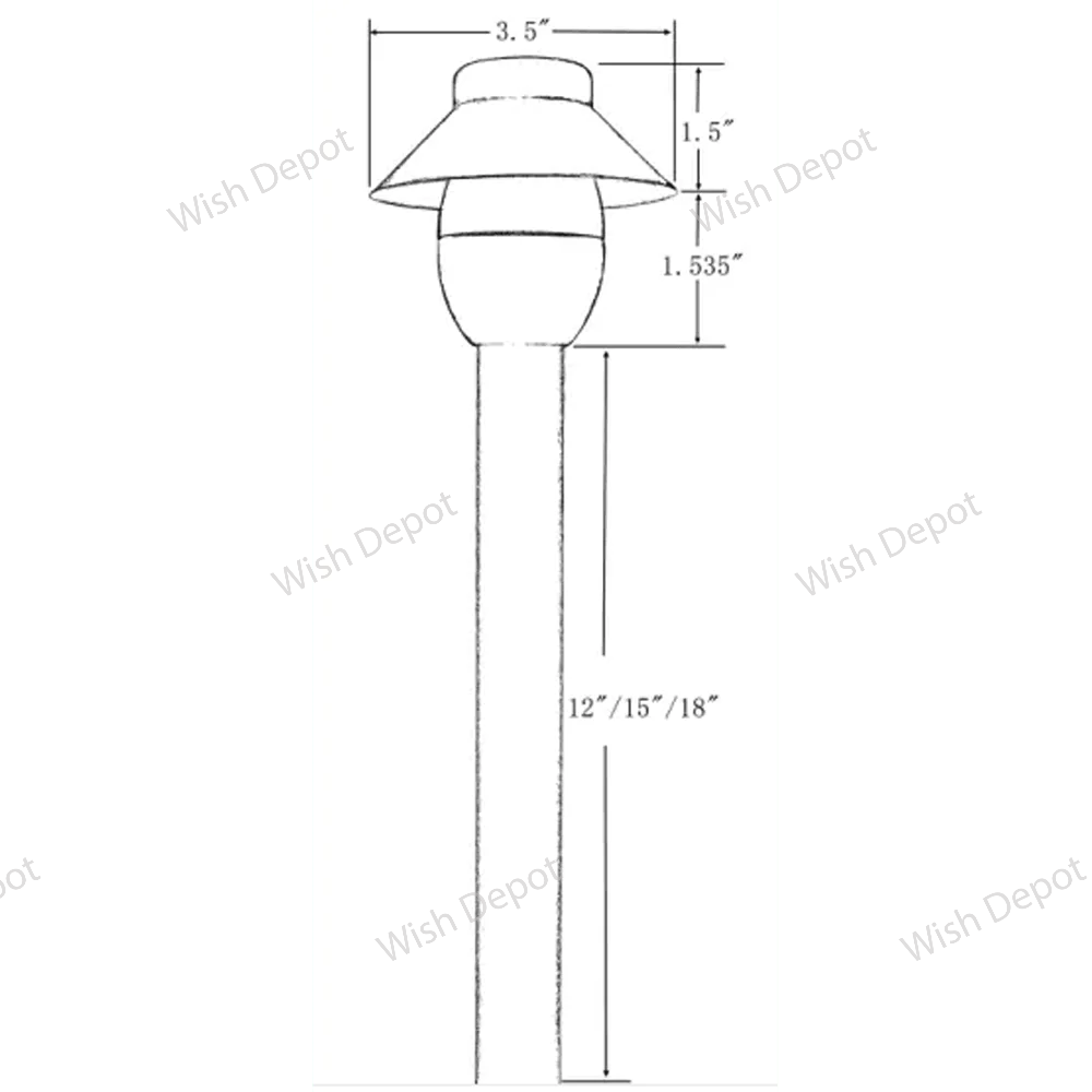 PLB01 4x/8x/12x Package 12V G4 Snub Low Voltage Heavy Duty Cast Brass Outdoor LED Pathway Light 2W 3000K Bulb