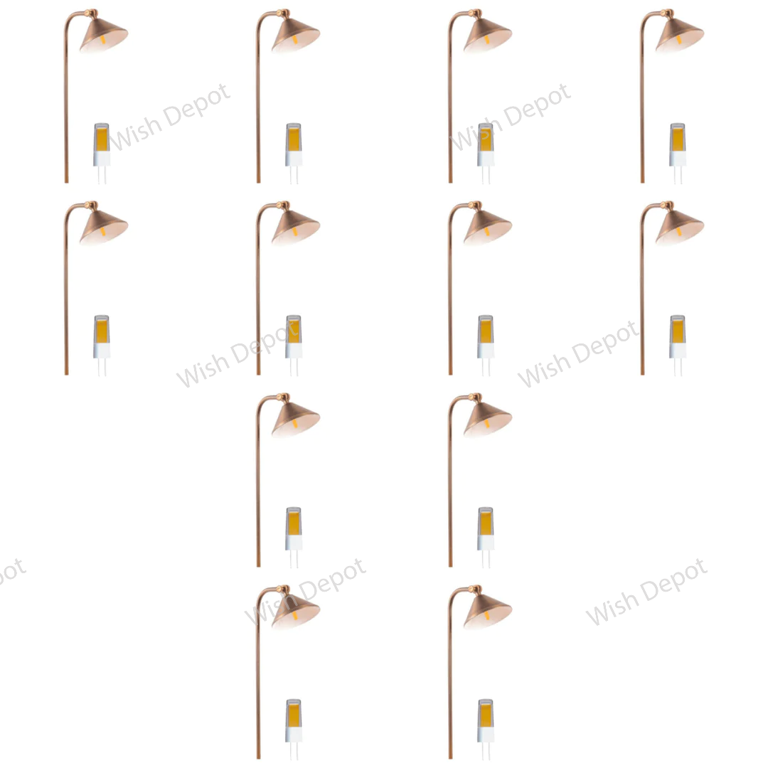 PLB05 4x/8x/12x Package LED Low Voltage Landscape Brass Lighting Directional Pathway Light 5W 3000K Bulb