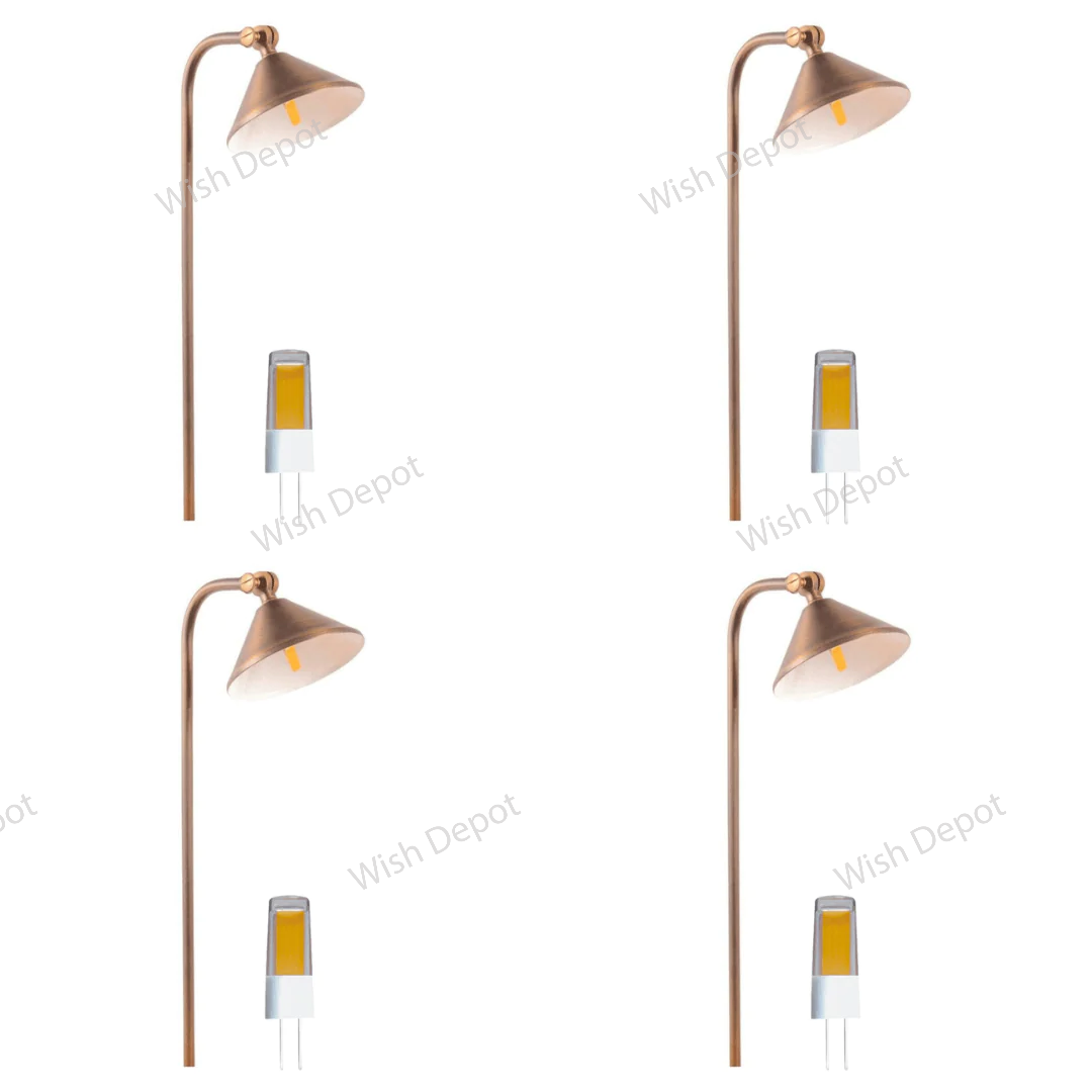 PLB05 4x/8x/12x Package LED Low Voltage Landscape Brass Lighting Directional Pathway Light 5W 3000K Bulb