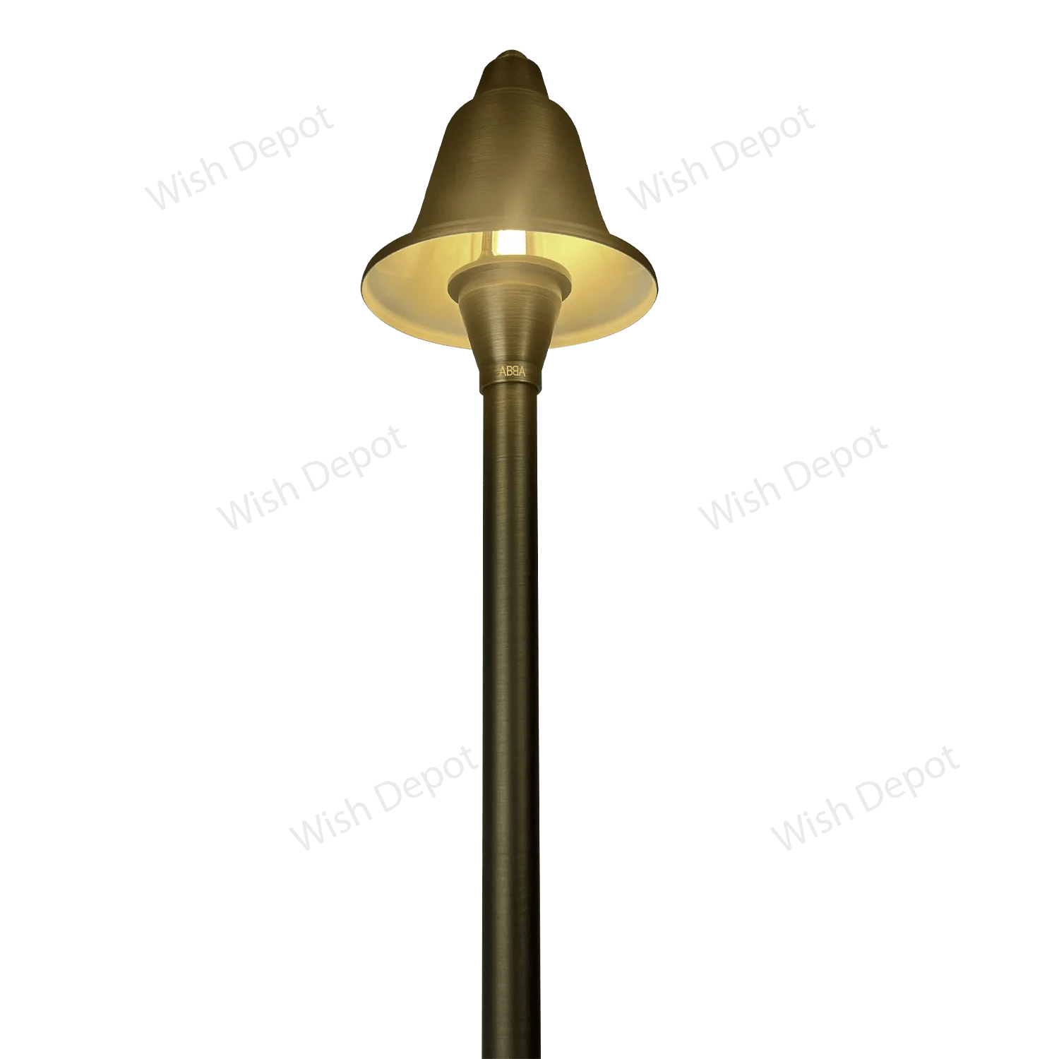 PLB17 Cast Brass LED Bell Shaped Lamp Ready Low Voltage Pathway Outdoor Landscape Lighting Fixture