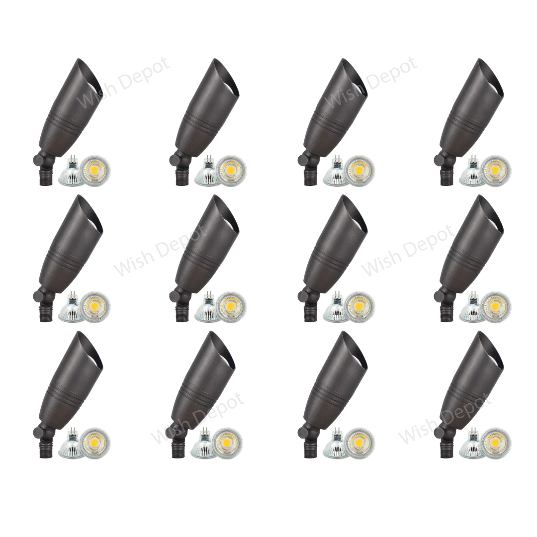 SPB06 4x/8x/12x Package Low Voltage LED Outdoor Landscape Spotlight 5W 3000K