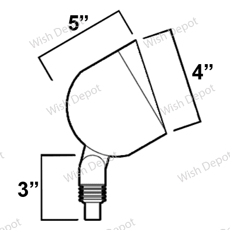 SPB07 Brass PAR36 12V Outdoor Flood Light Low Voltage LED Landscape Lighting 10W 3000K Bulb