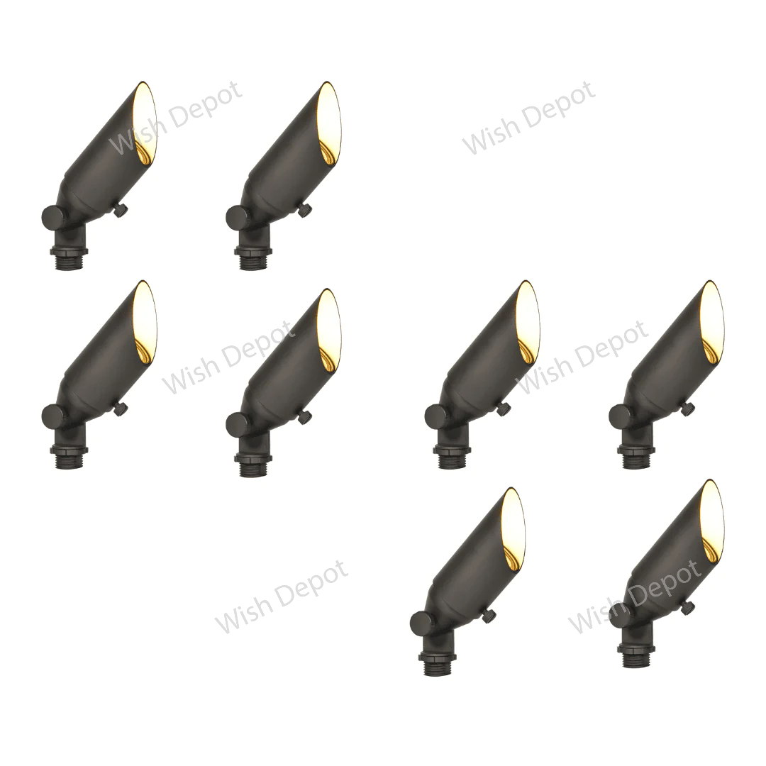 SPB10 4x/8x/12x Package 8W Brass Spot Light Low Voltage Small Directional Bullet Light