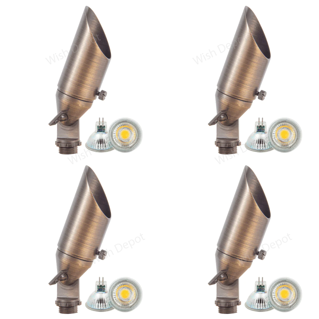 SPB11 4x/8x/12x Package Low Voltage Small Directional Bullet Light Outdoor Landscape Spotlight With 2W 3000K Bulb