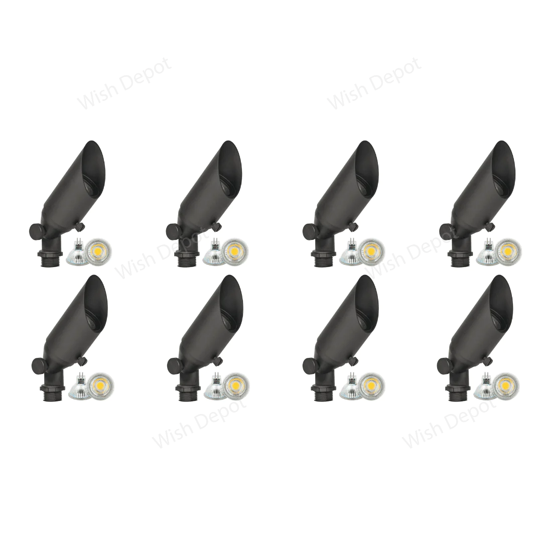 SPB11 4x/8x/12x Package Low Voltage Small Directional Bullet Light Outdoor Landscape Spotlight With 2W 3000K Bulb