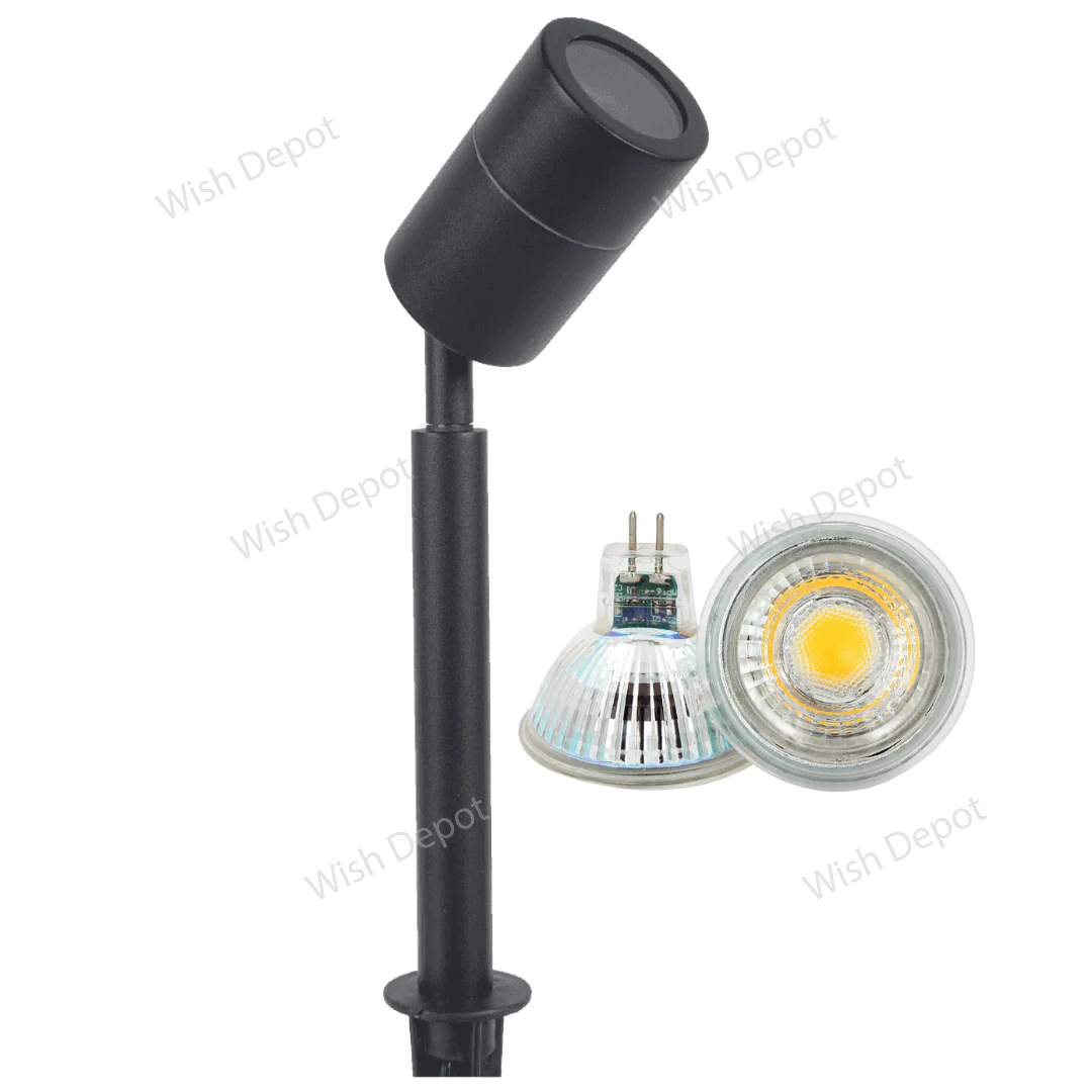 SPS02 4x/8x/12x Package Low Voltage LED Stainless Steel Spotlight Adjustable Up Lighting Fixtures 5W 3000K