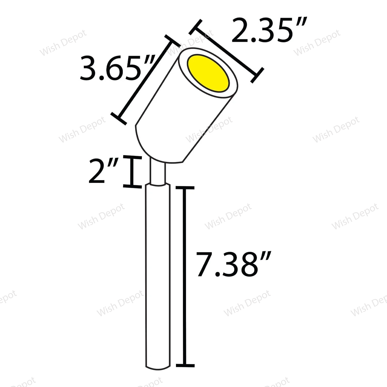 SPS02 4x/8x/12x Package Low Voltage LED Stainless Steel Spotlight Adjustable Up Lighting Fixtures 5W 3000K