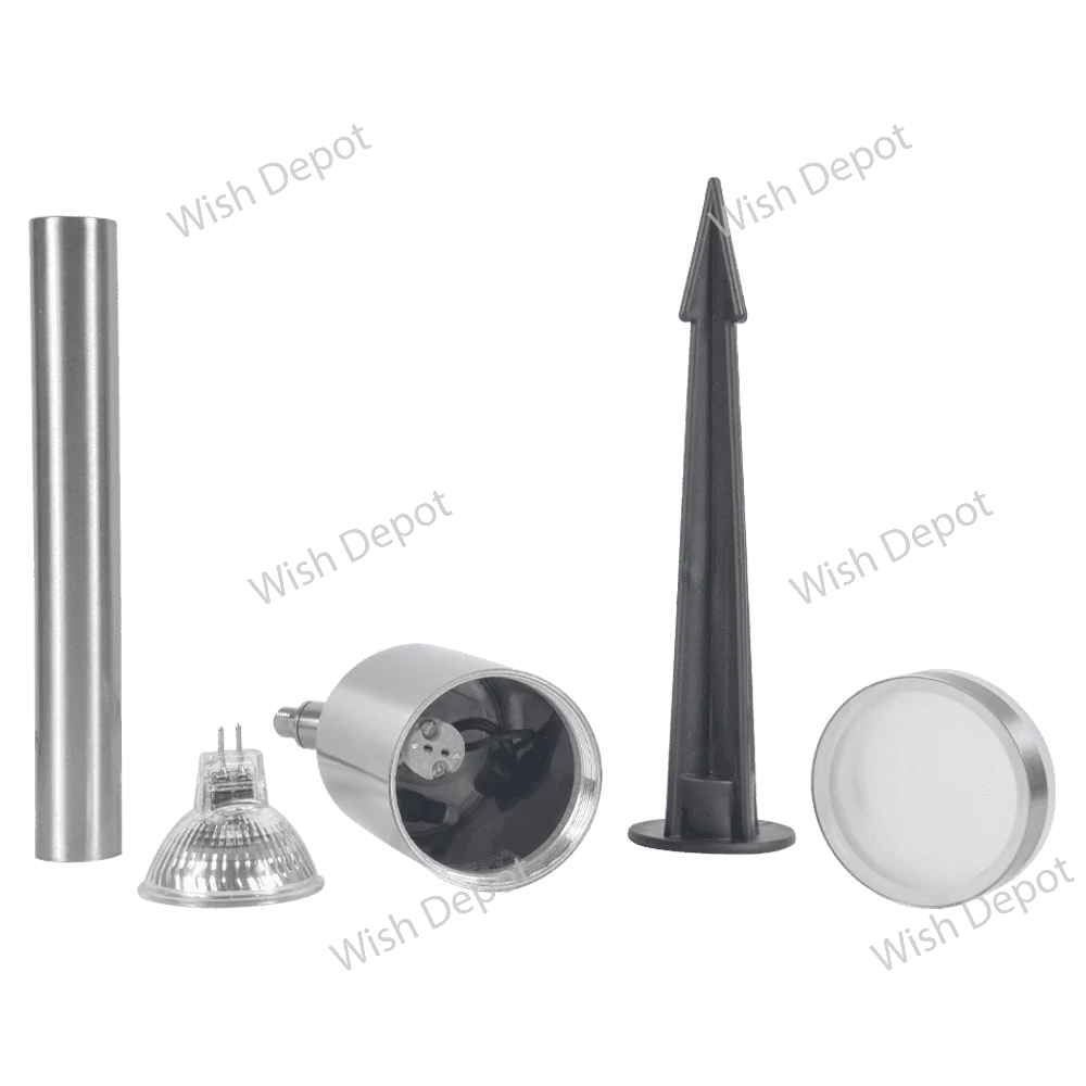 SPS03 4x/8x/12x Package LED Stainless Steel Low Voltage Outdoor Spotlight Adjustable Up Lighting Fixtures 5W 3000K