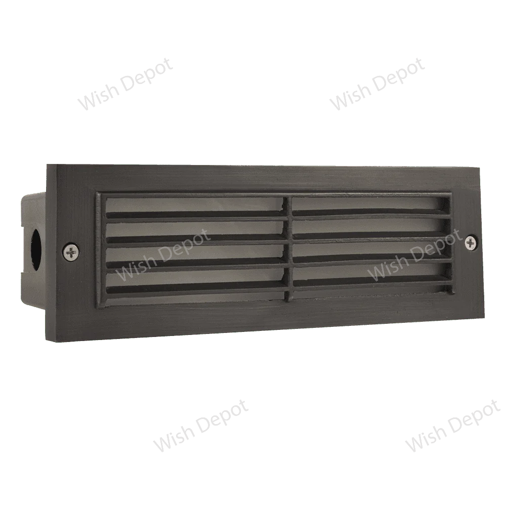 STB03 Louver Horizontal LED Brick Lights Warm White Edge Outdoor Step Light