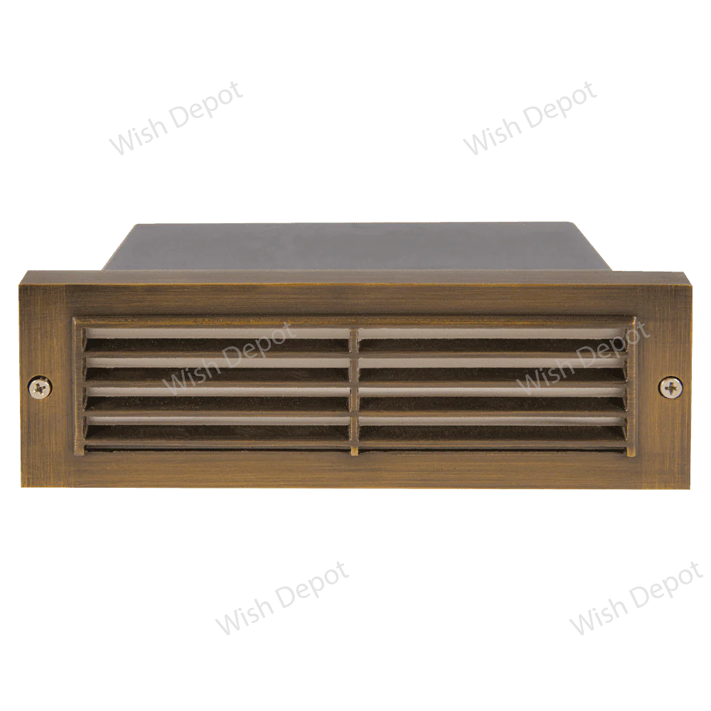 STB03 Louver Horizontal LED Brick Lights Warm White Edge Outdoor Step Light