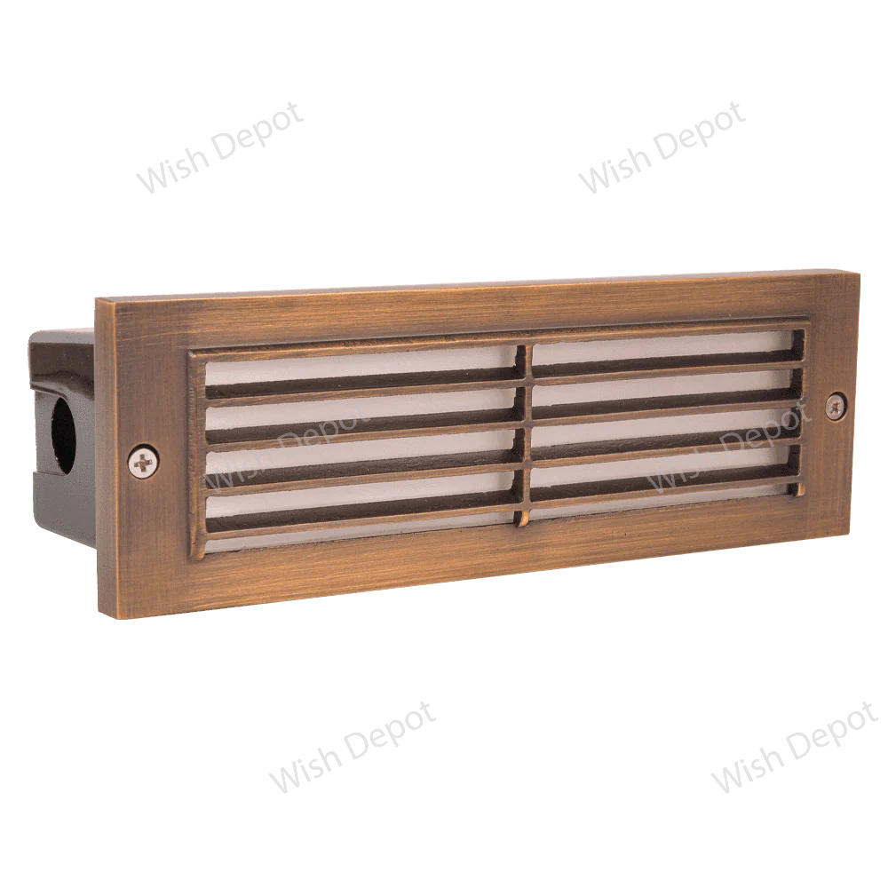 STB03 Louver Horizontal LED Brick Lights Warm White Edge Outdoor Step Light