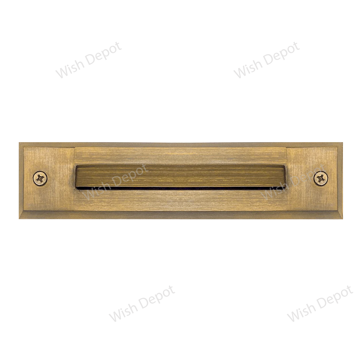 STB16 2W LED Cast Brass Surface Mounted Slim Horizontal Outdoor & Indoor Step Light