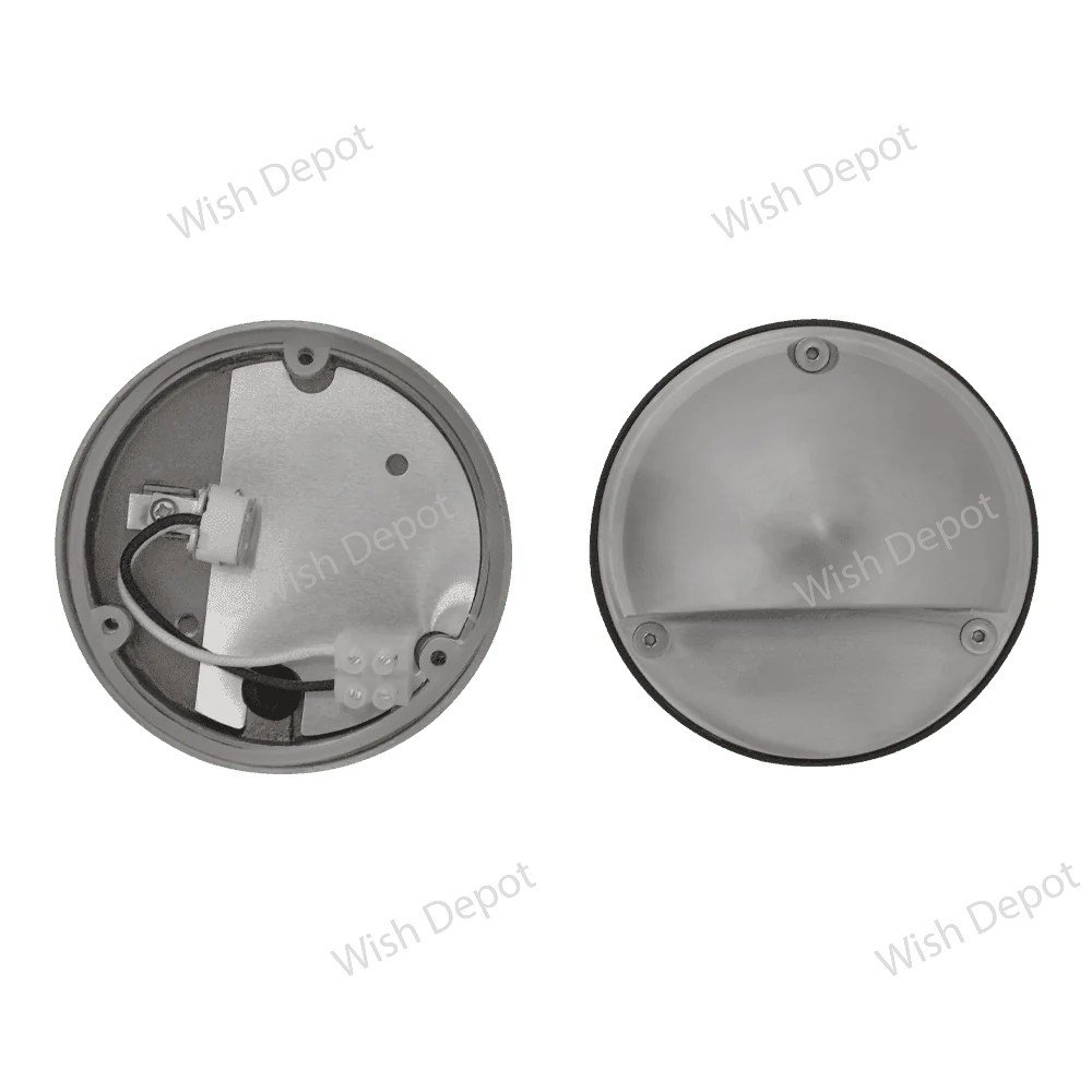 STS09 LED Round Stainless Steel Deck Light Surface Mount Low Voltage Landscape Lighting