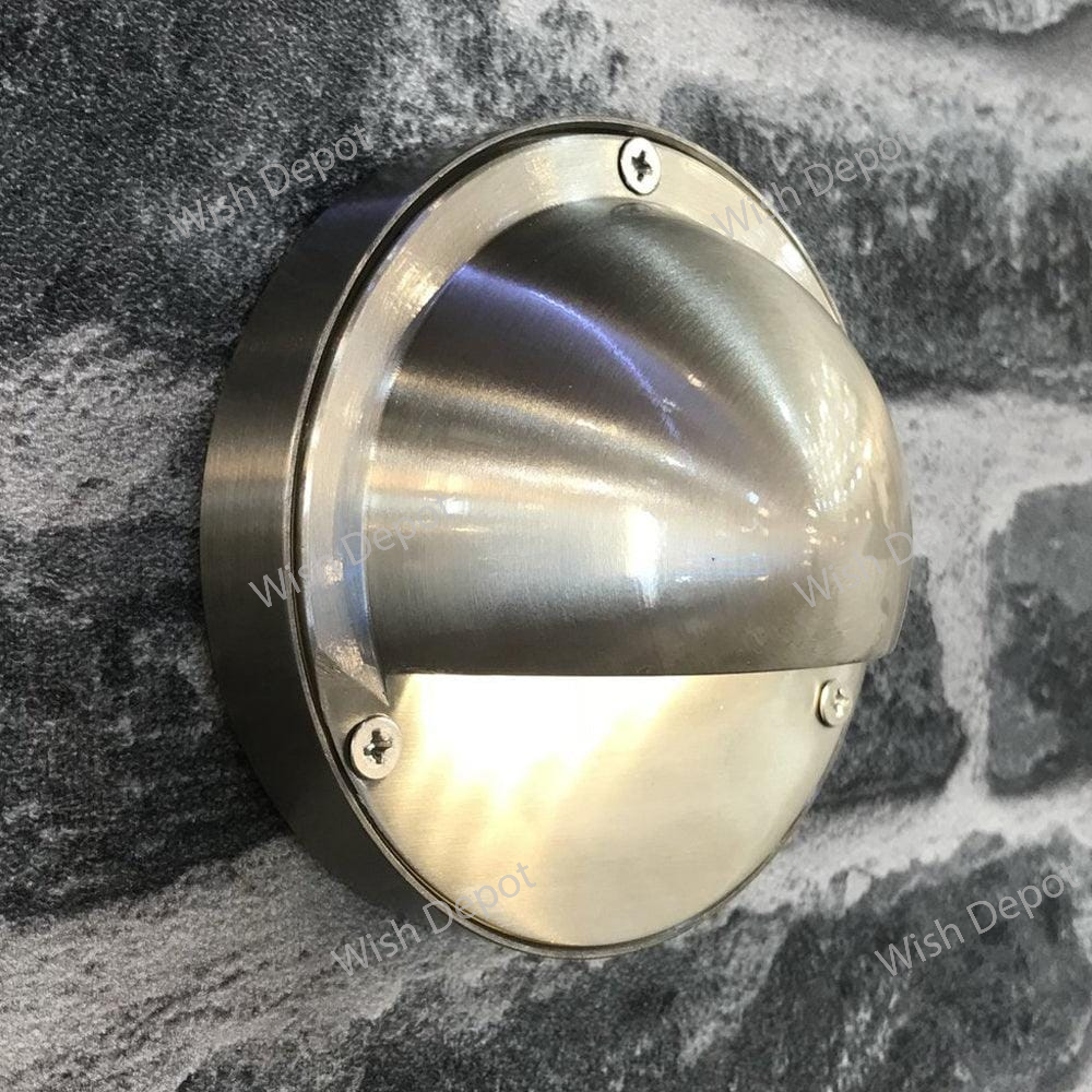 STS09 LED Round Stainless Steel Deck Light Surface Mount Low Voltage Landscape Lighting