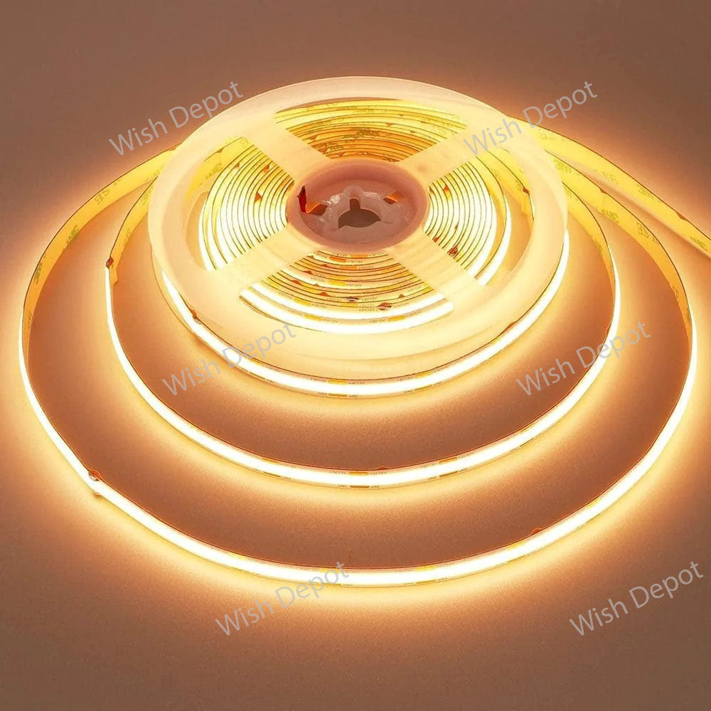 Dotless Linear LED Strip Lights Low Voltage FCOB DC12V Tape Light