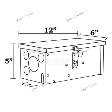 TSR300 300W Multi Tap Low Voltage Manual Transformer IP65 Waterproof