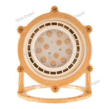 ULB02 4x/8x/12x Package Cast Brass PAR36 LED Low Voltage Underwater Pond Light IP68 Waterproof 10W 3000K Bulb