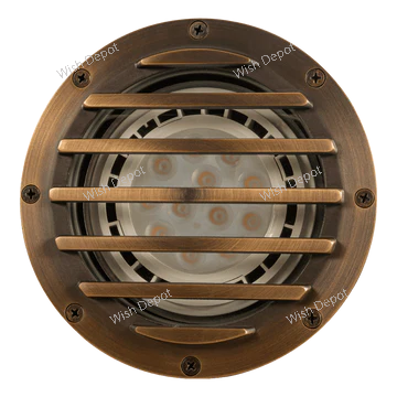 UNB01 Cast Brass Low Voltage Grille Commercial PAR36 LED In-ground Well Light IP65 Waterproof