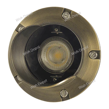 UNB03 4x/8x/12x Package Cast Brass Low Voltage Shielded LED In-ground Well Light IP65 Waterproof 5W 3000K Bulb