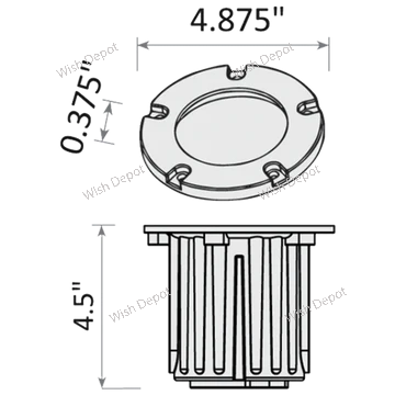 UNB04 Cast Brass Low Voltage Round LED In-Ground Well Light IP65 Waterproof