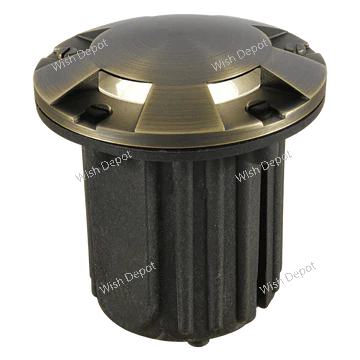 UNB07 4x/8x/12x Package Cast Brass Low Voltage Round Multi-Directional LED In-ground Well Light IP65 Waterproof 5W 3000K Bulb